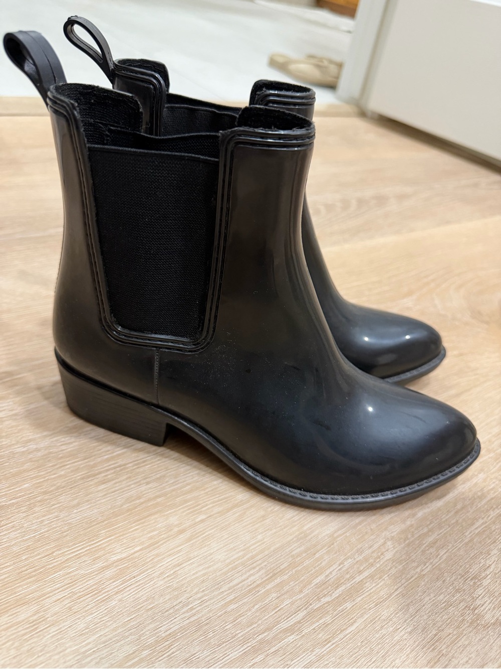 Jefferey Campbell Chelsea Rain Boots - Women's Stylish Pull-On Ankle Boots